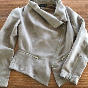 Suede Moto Jacket